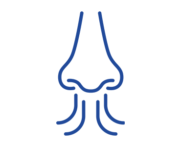 Nose breathing in with sensory dysfunction